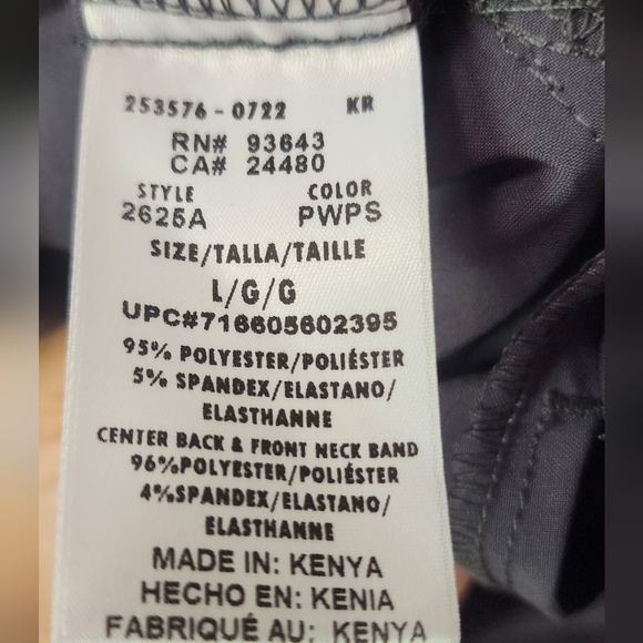 Cherokee Gray Fitted Wrap Short Sleeve Tee - Picture 4 of 5